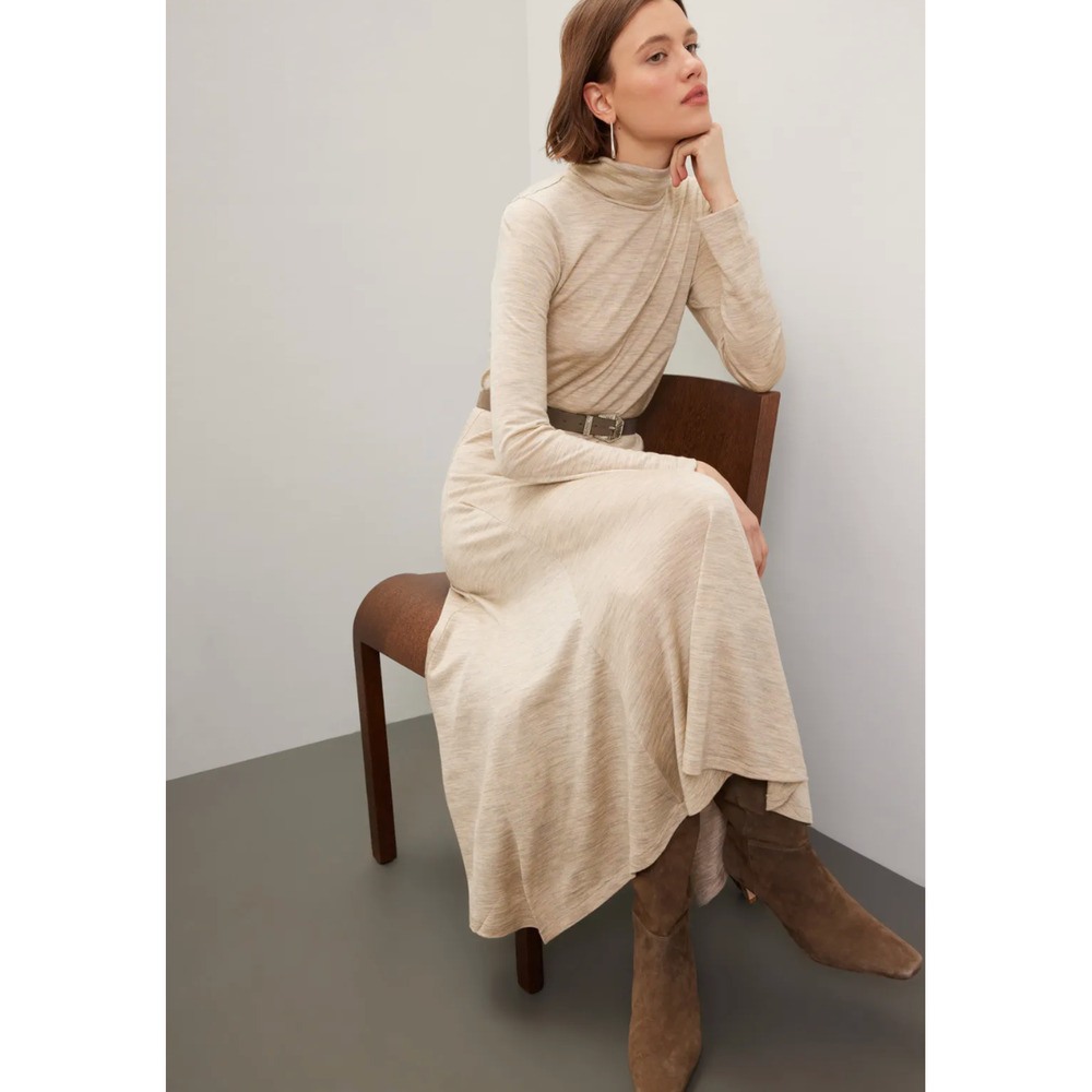 Polo by Ralph Lauren Cream Midi Dress